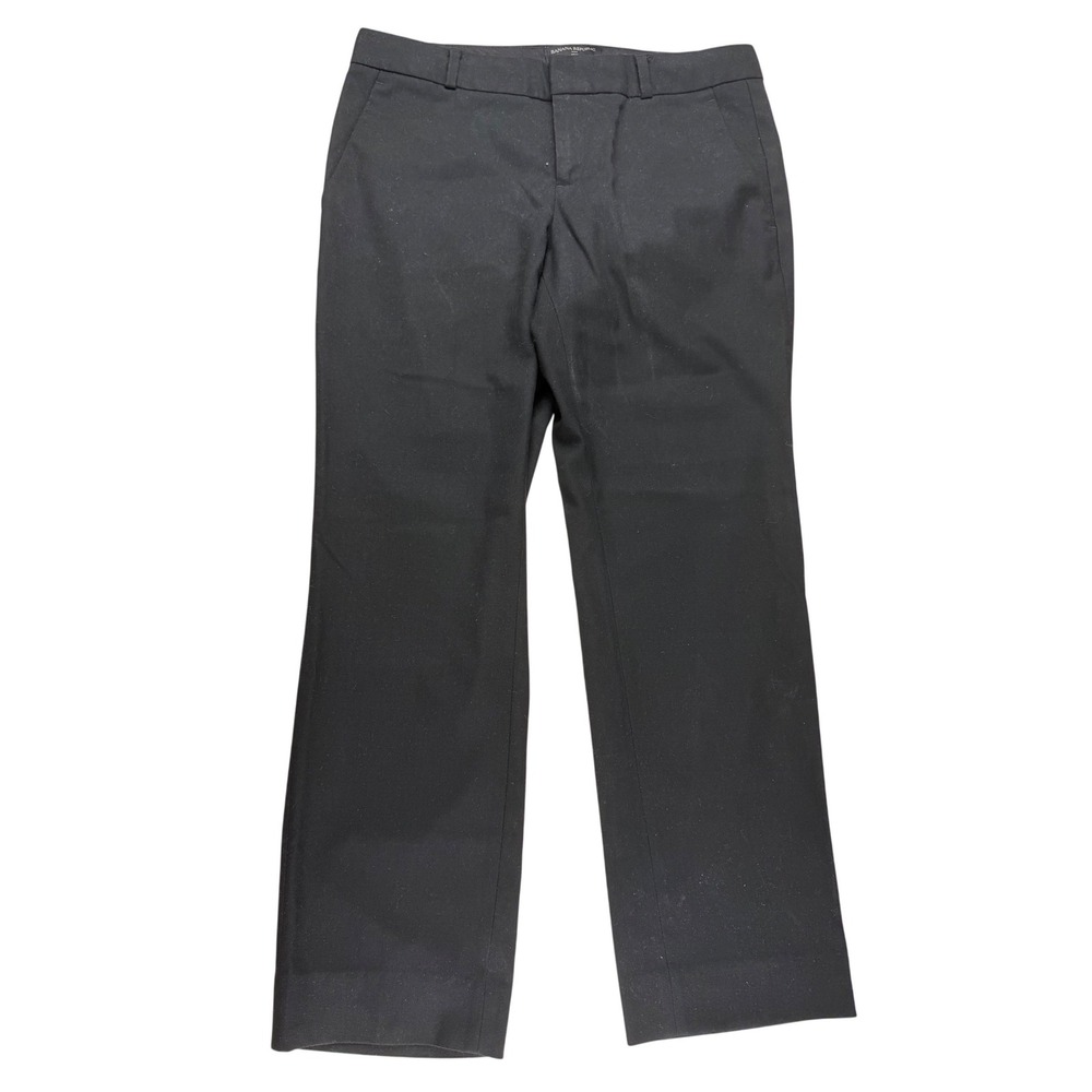 Banana‎ Republic Ryan Fit Trousers Black 6P 793969-00 Straight Leg Dress Pants
